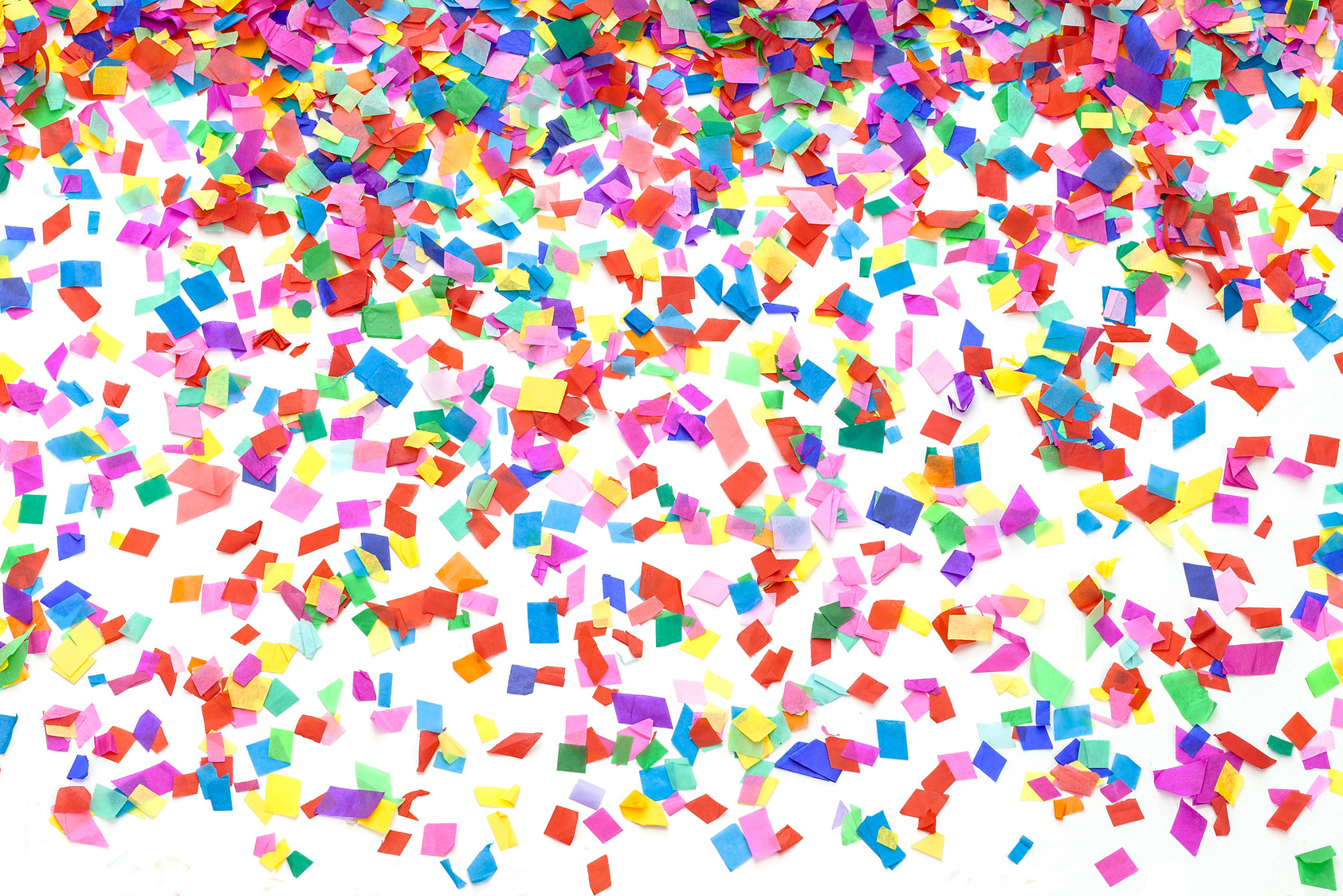 Multi colored confetti background